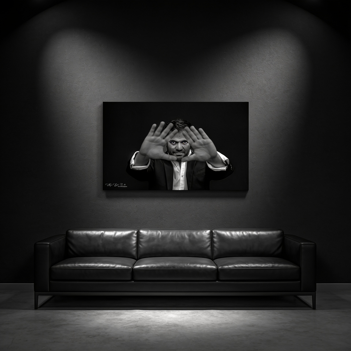 Vision — Black & White Portrait Fine Art Print 75×50cm
