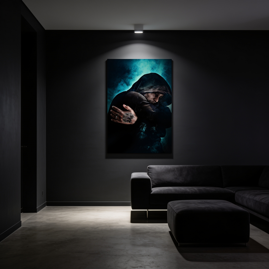 Marco — Shadow & Smoke · Fine Art Portrait Print 75×50cm