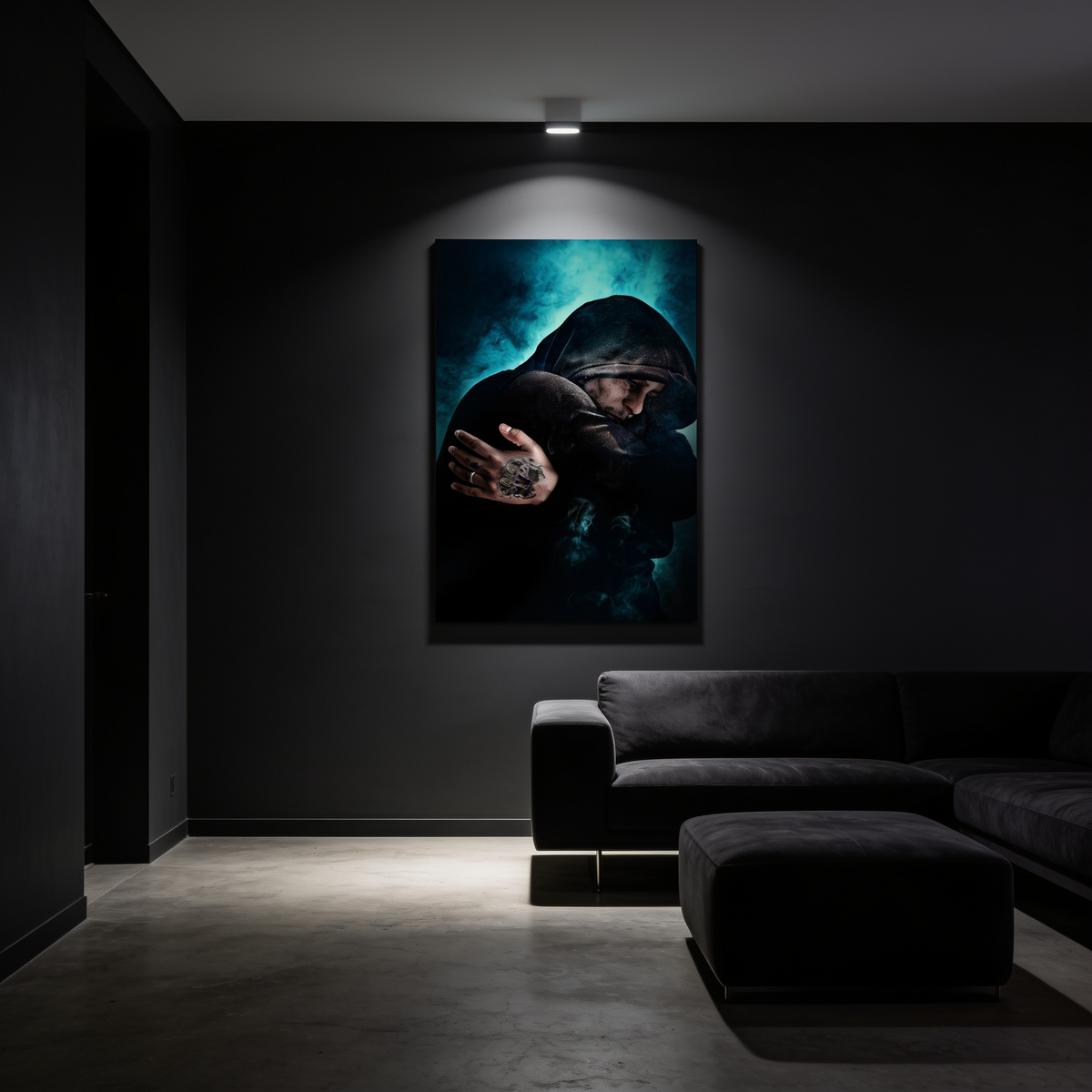 Marco — Shadow & Smoke · Fine Art Portrait Print 75×50cm