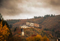 Vianden Castle in Autumn — Alu Dibond Wall Art 75×50cm
