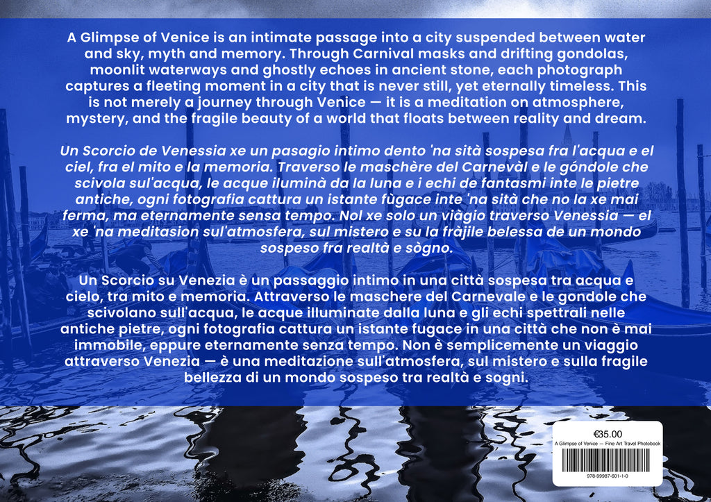 A Glimpse of Venice — Fine Art Travel Photobook