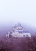 Vianden Castle in Winter Mist — Alu Dibond Wall Art 50×75cm