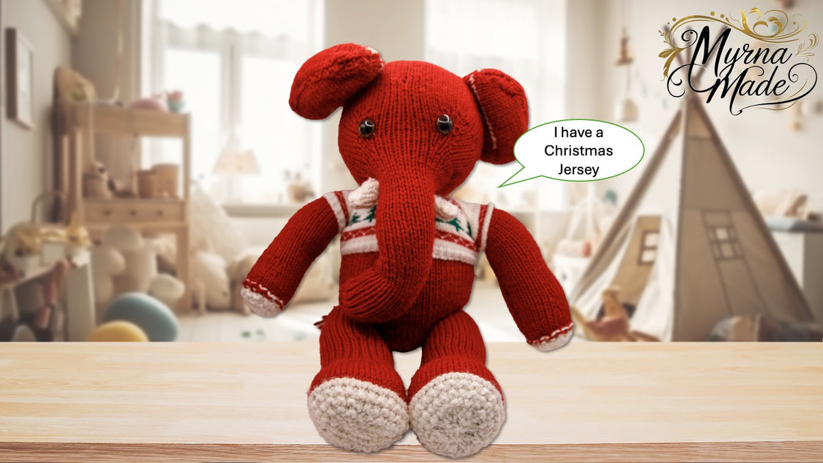 Ellie Elephant – Handmade Plush Toy