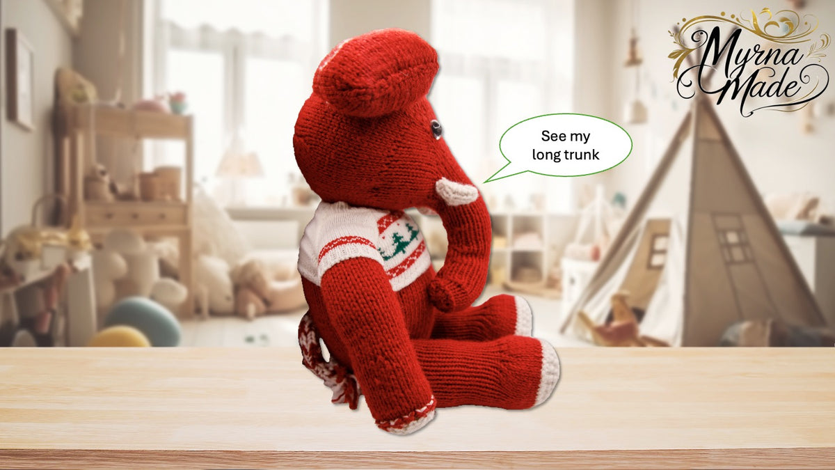 Ellie Elephant – Handmade Plush Toy