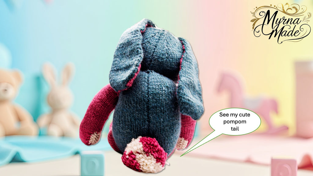 Pippy Pink-nose – Hand-Knitted Plush Rabbit