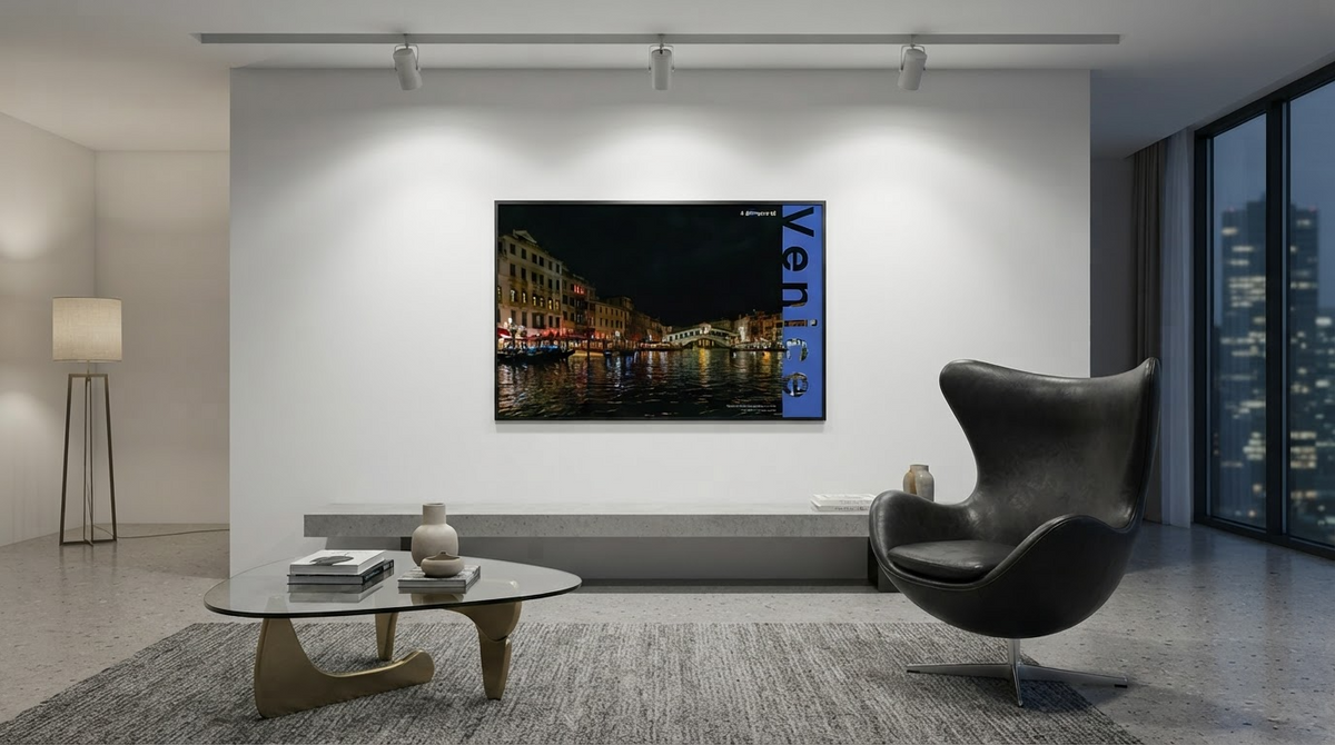 Poster - Rialto Bridge Night – Venice Fine Art Photography