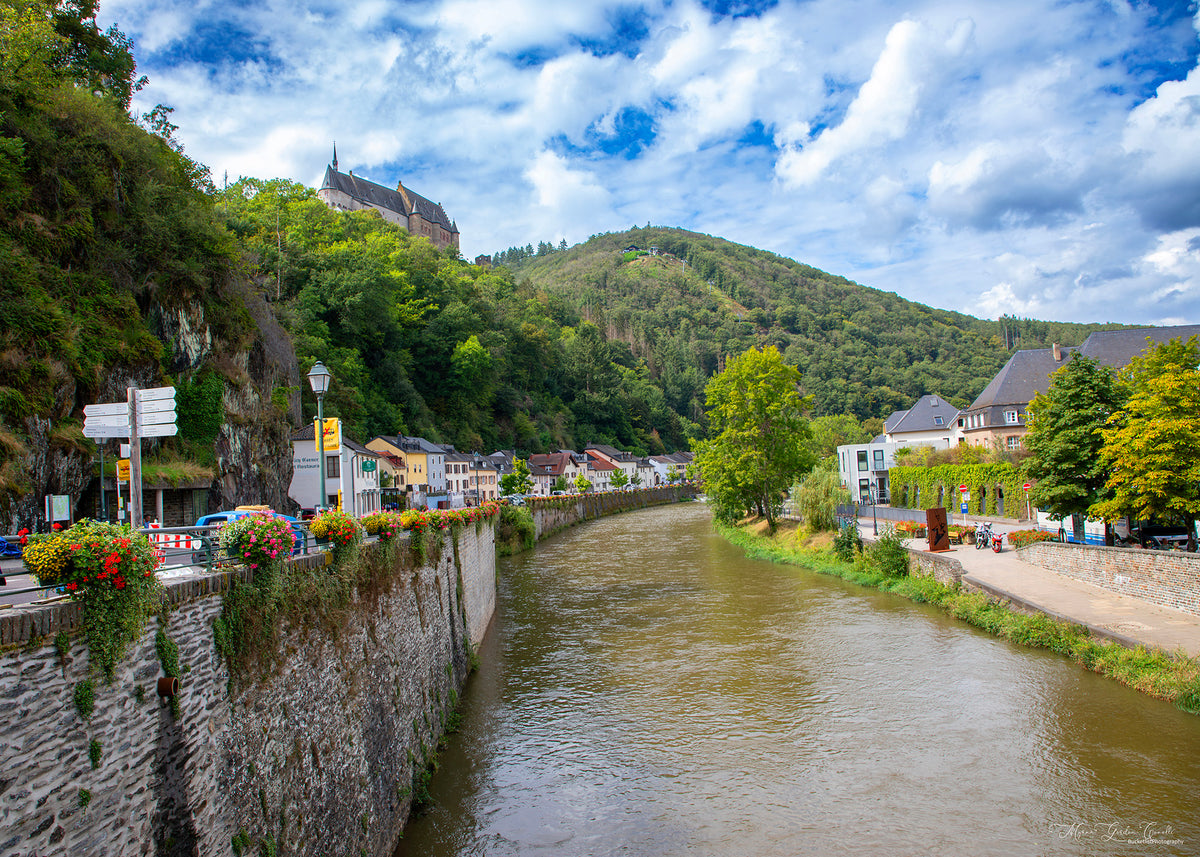 Vianden Spring & River in Bloom — Alu Dibond Wall Art 90×60cm