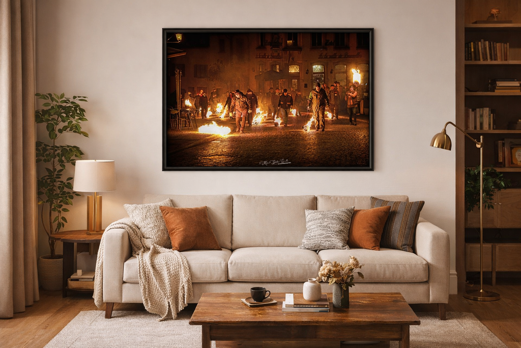 Vianden Fire Festival & Night of Flames — Alu Dibond Wall Art 100×75cm