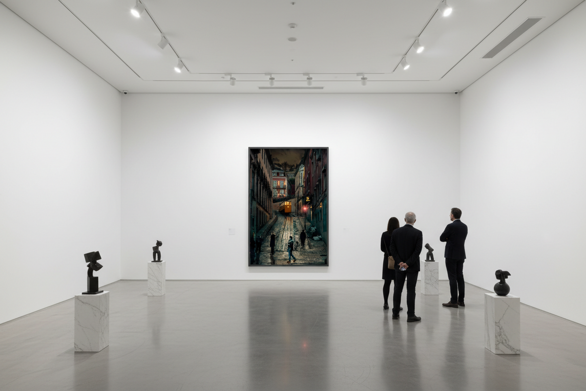 Lisbon Tram & Golden Streets — Fine Art Print 70×105cm
