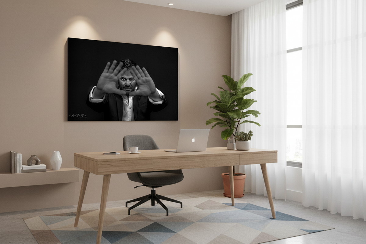 Vision — Black & White Portrait Fine Art Print 75×50cm
