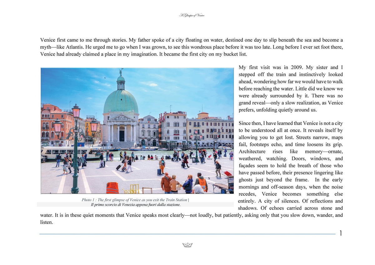 A Glimpse of Venice — Fine Art Travel Photobook