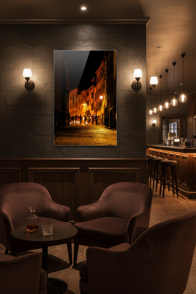 Vianden Fire Festival Street — Boutique Hotel/Bar Mockup
