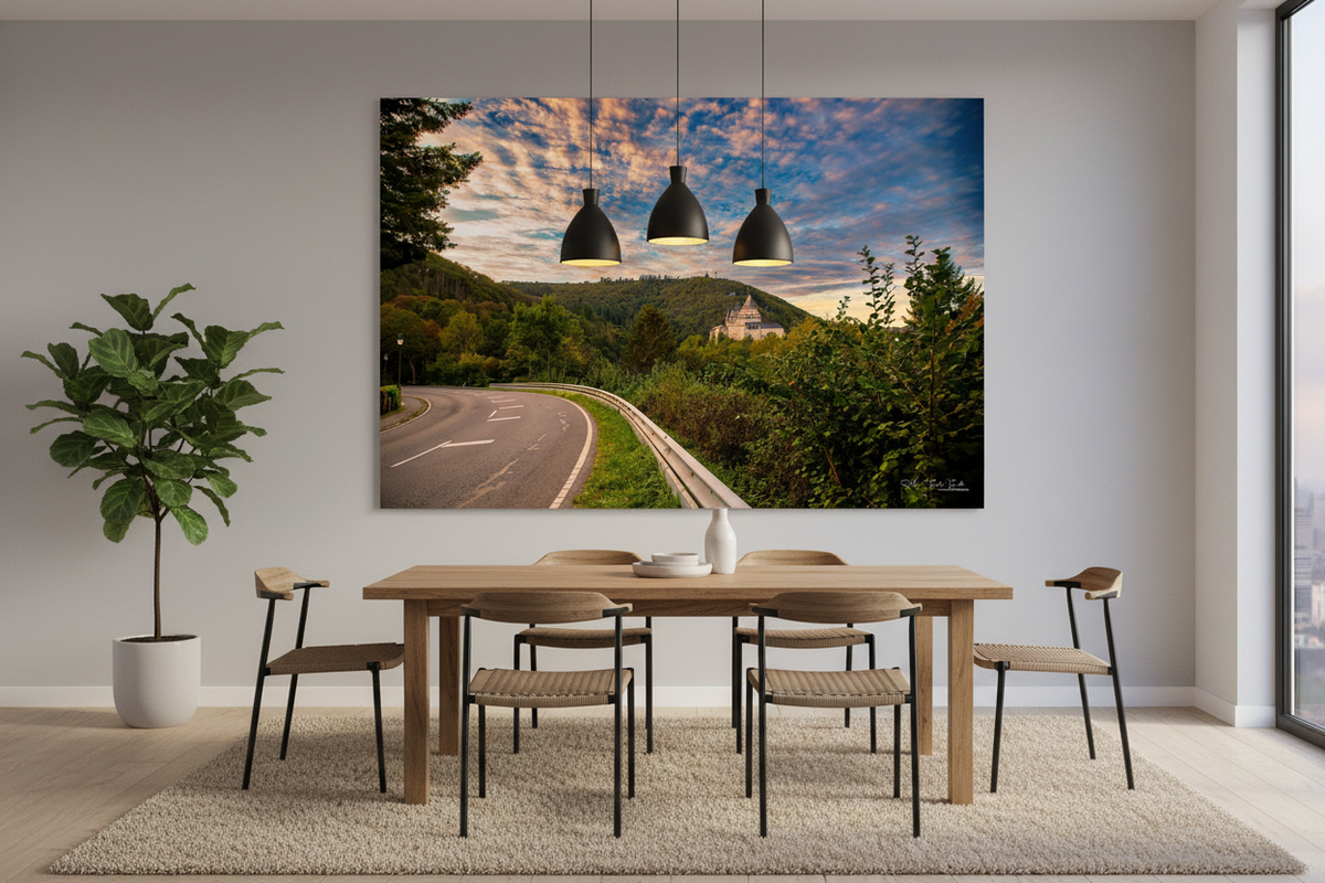 Vianden Sky Alu Dibond Mockup